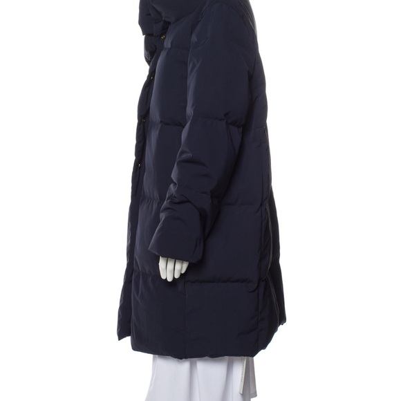 Kate Spade Women's Navy Puffer Coat With A Bow Detail - Picture 5 of 7